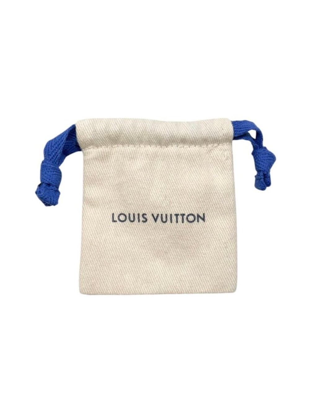Louis Vuitton Earrings Blue Monogram Flower LV Circle Gold - Picture 8 of 8